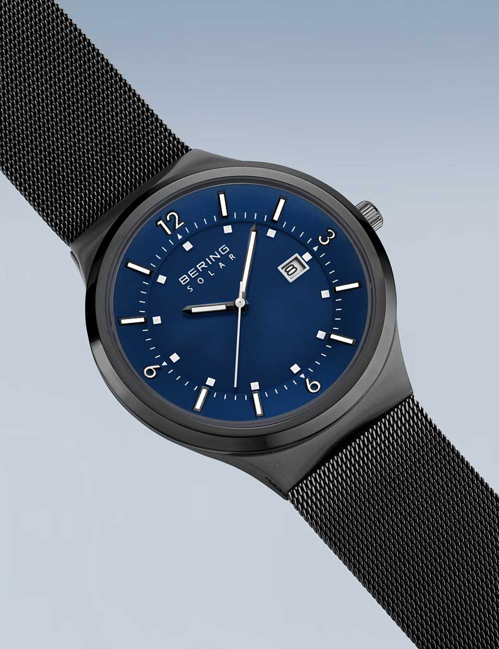 Bering 14442-227 vyriškas laikrodis Solar laikrodis 42mm 5ATM