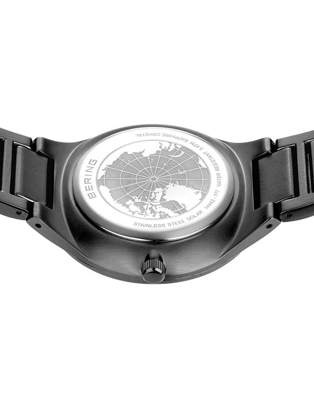 Bering 14442-777 vyriškas laikrodis Slim-Solar 42mm 5ATM