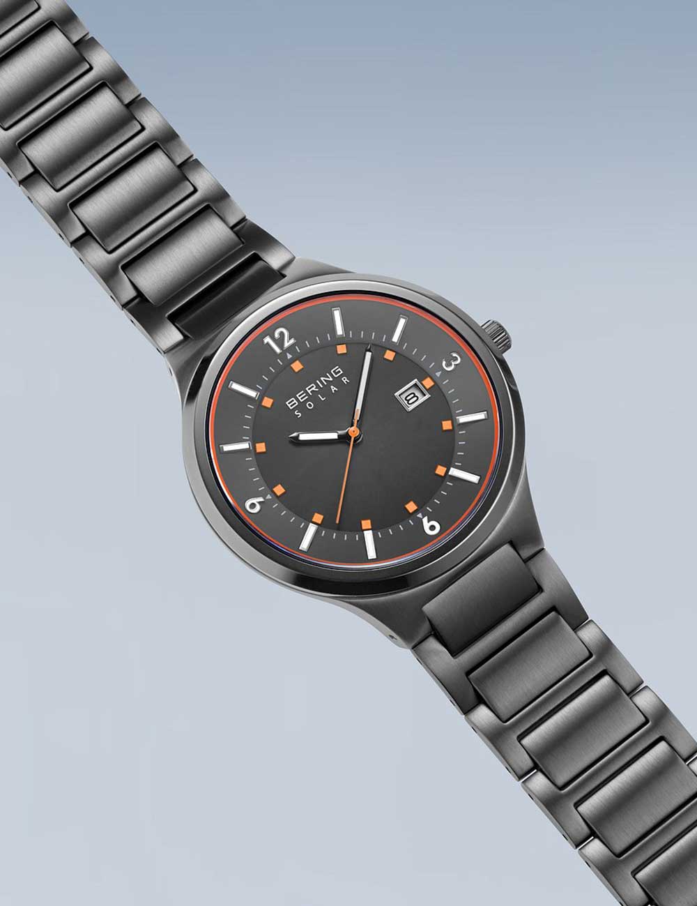 Bering 14442-777 vyriškas laikrodis Slim-Solar 42mm 5ATM