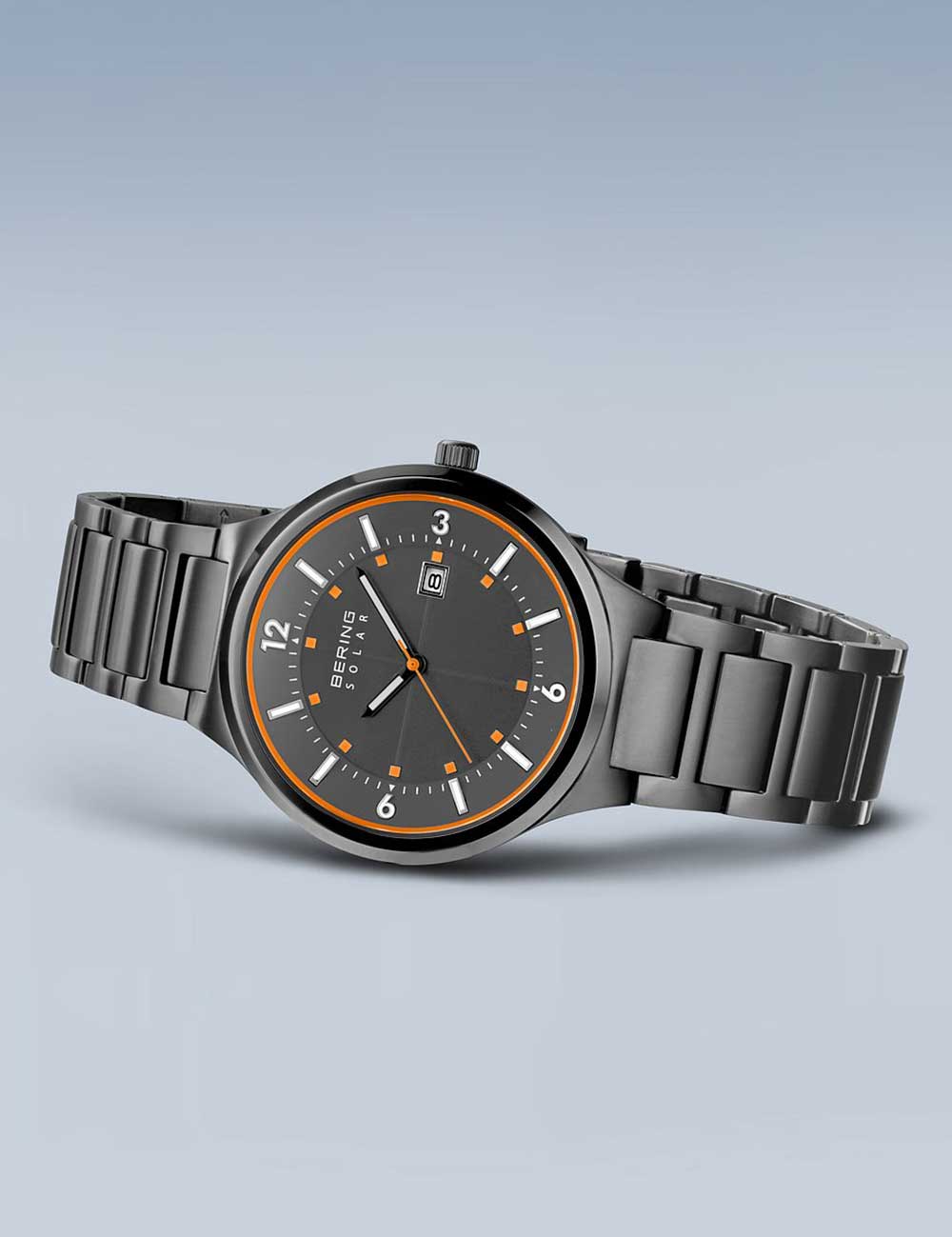 Bering 14442-777 vyriškas laikrodis Slim-Solar 42mm 5ATM