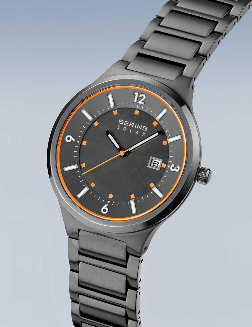 Bering 14442-777 vyriškas laikrodis Slim-Solar 42mm 5ATM