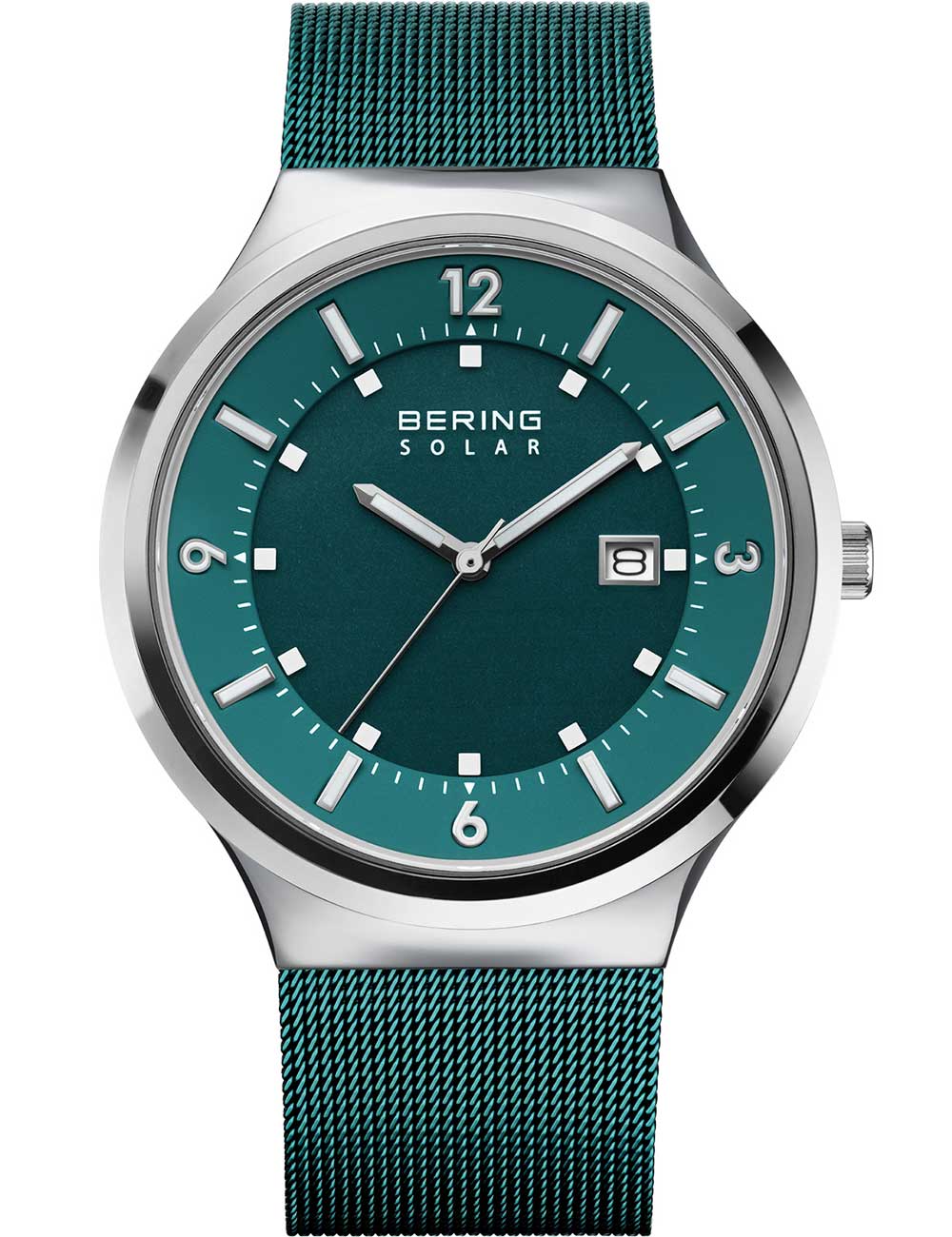 Bering 14442-808 vyriškas laikrodis Solar laikrodis 42mm 5ATM