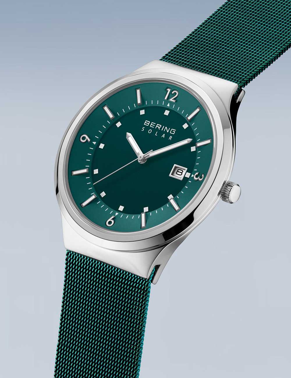 Bering 14442-808 vyriškas laikrodis Solar laikrodis 42mm 5ATM