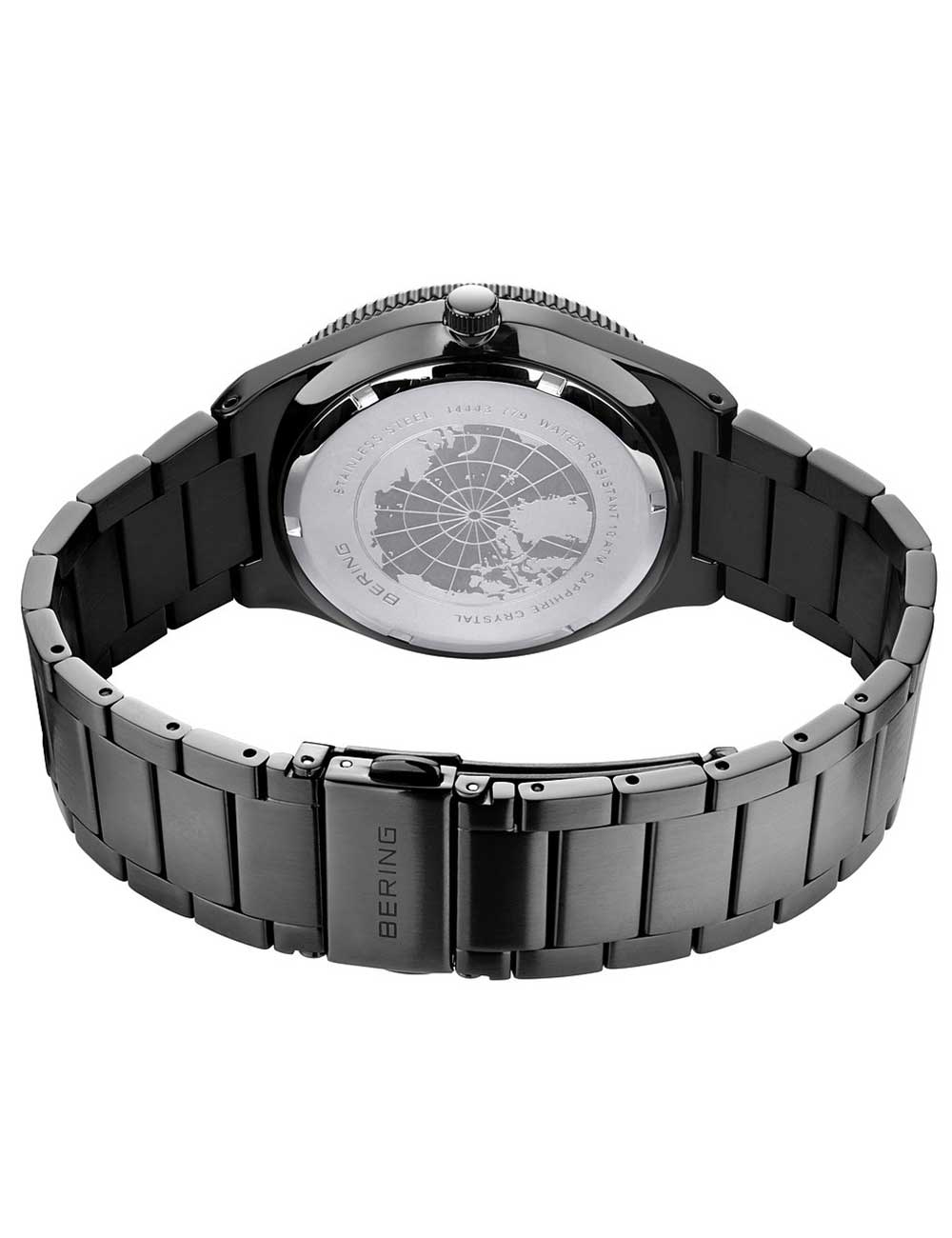 Bering 14443-779 vyriškas laikrodis Solar laikrodis 43mm 10ATM