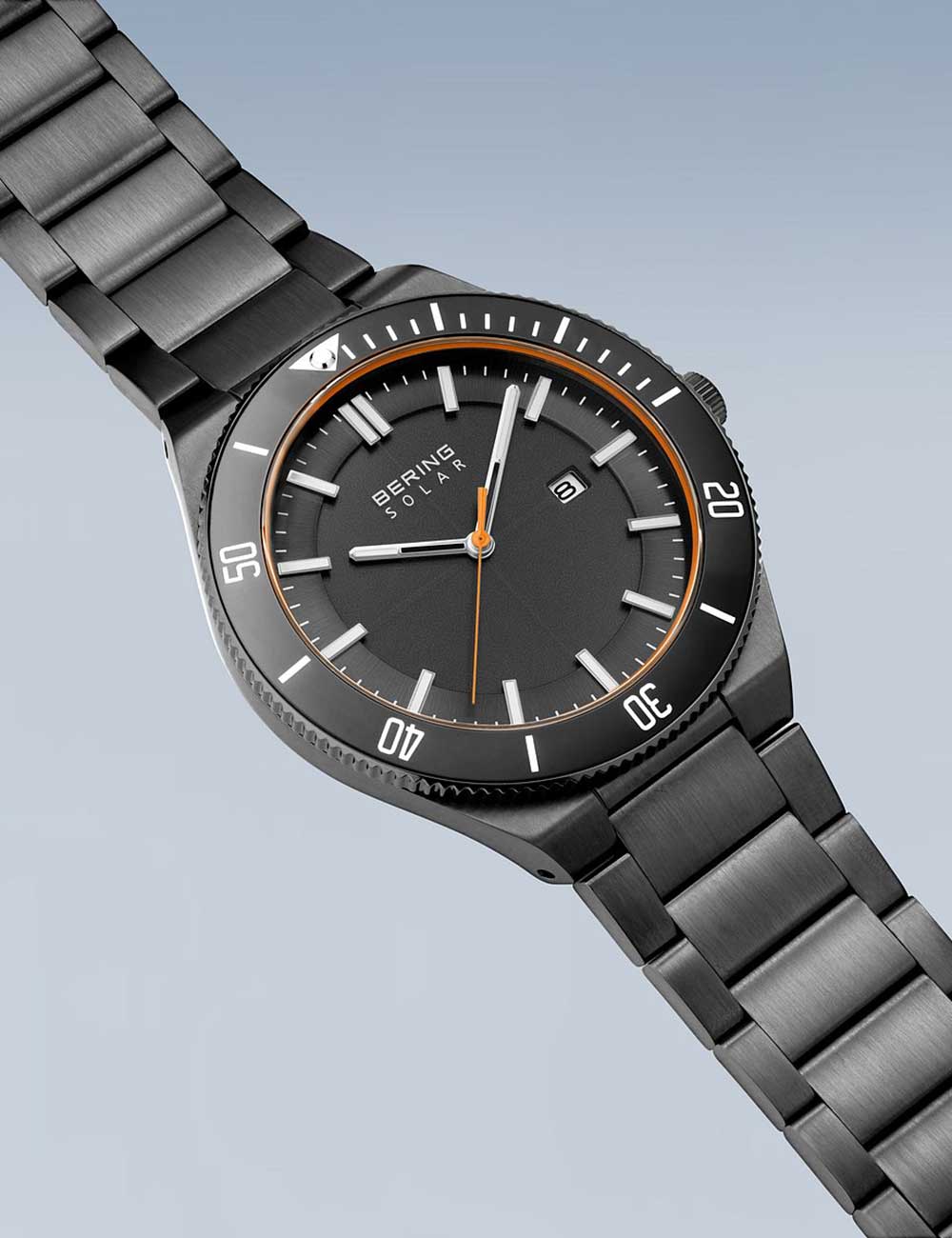 Bering 14443-779 vyriškas laikrodis Solar laikrodis 43mm 10ATM