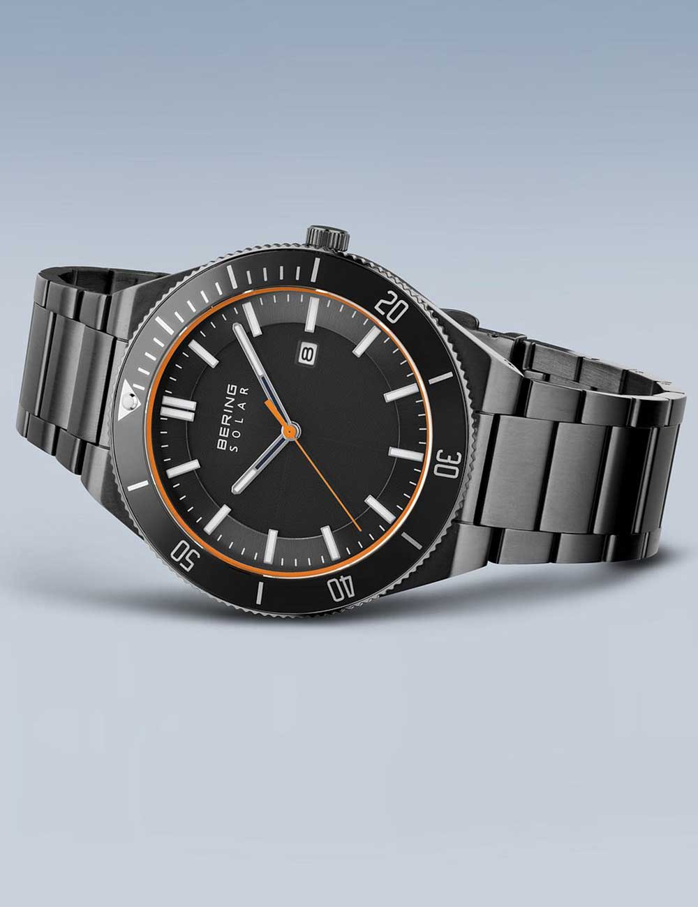 Bering 14443-779 vyriškas laikrodis Solar laikrodis 43mm 10ATM