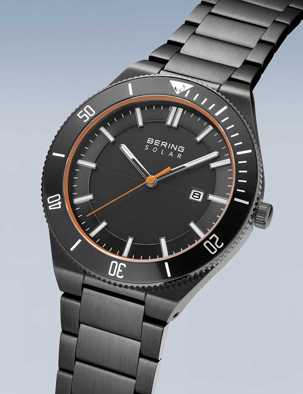 Bering 14443-779 vyriškas laikrodis Solar laikrodis 43mm 10ATM