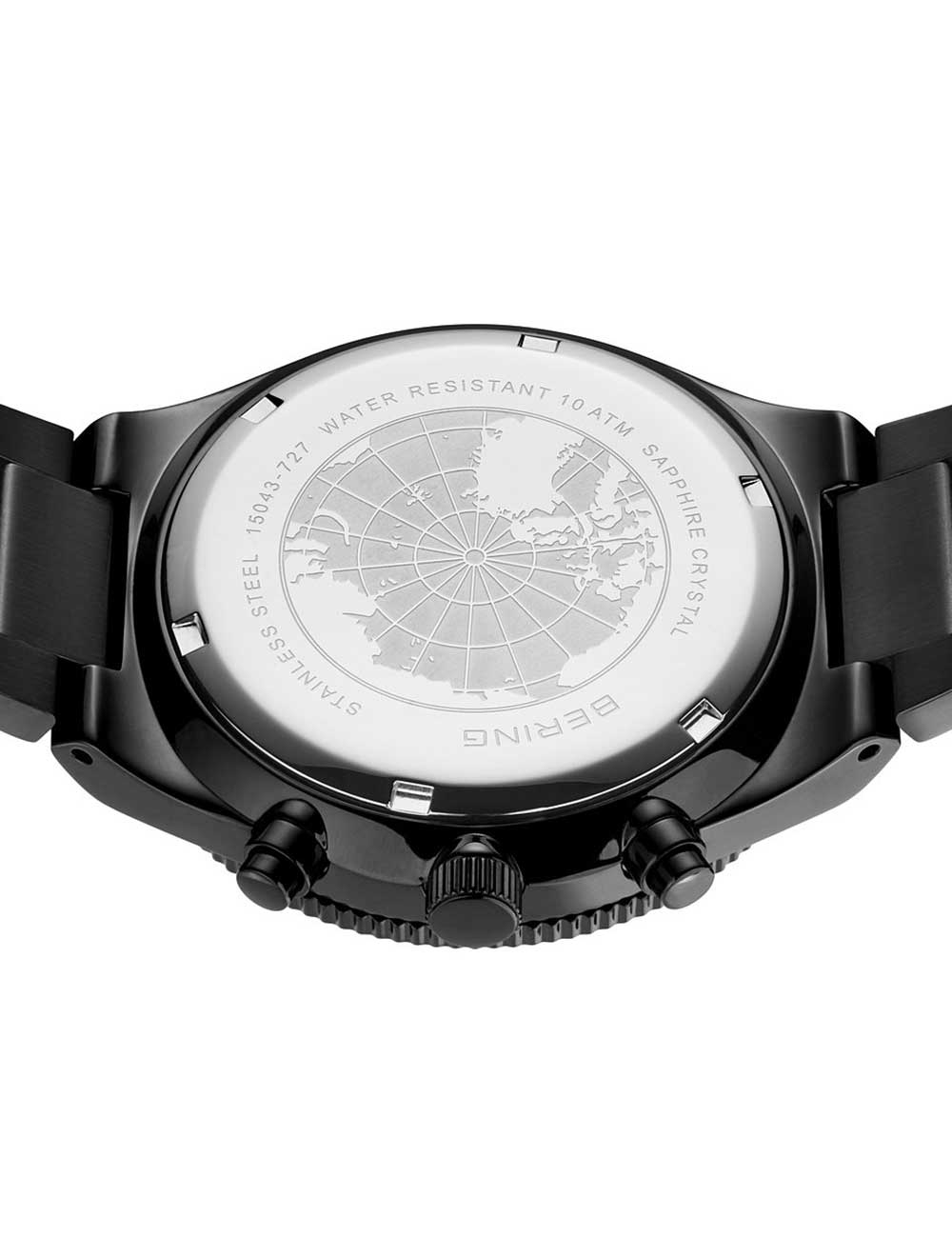 Bering 15043-727 vyriškas laikrodis Chronograph 43mm 10ATM
