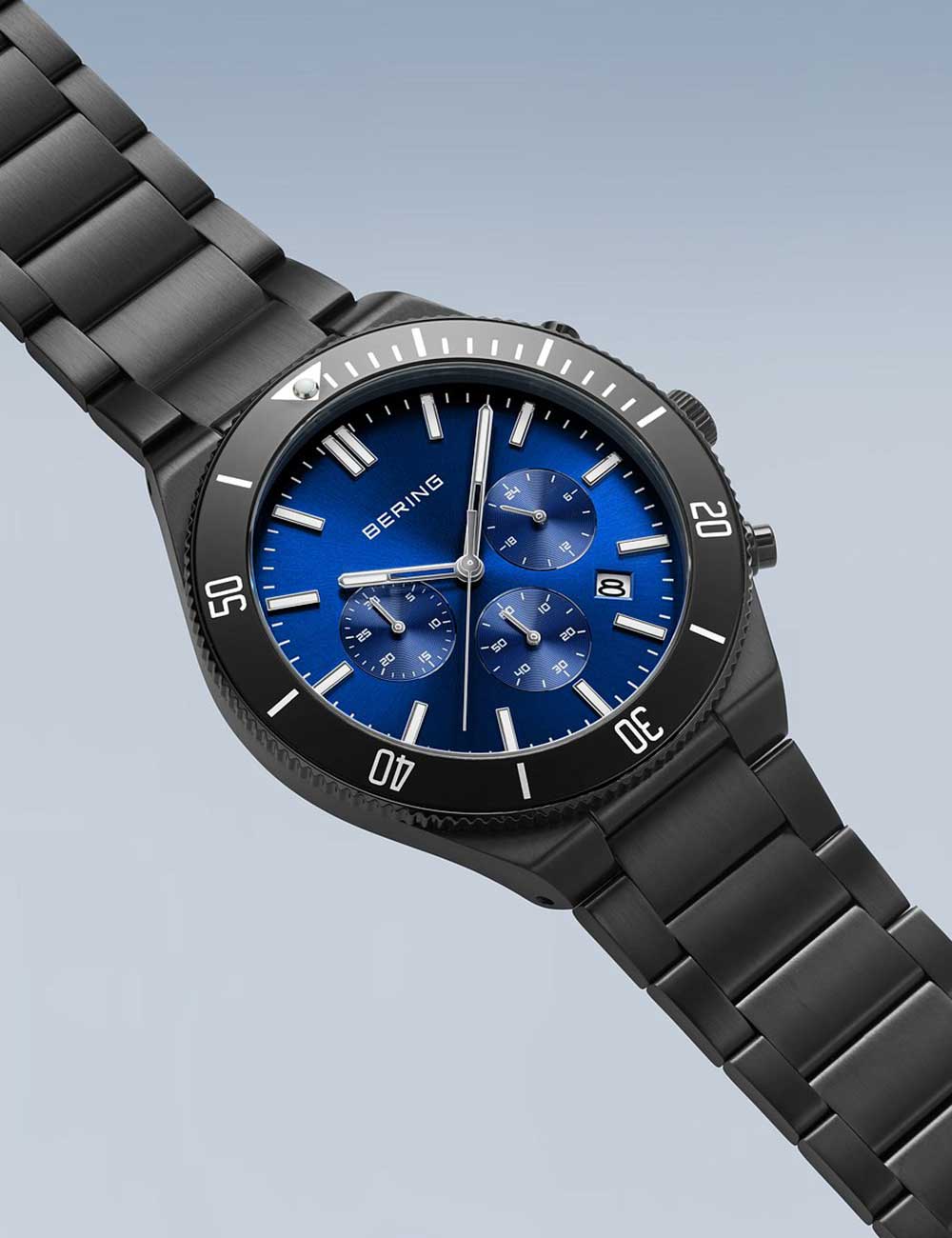 Bering 15043-727 vyriškas laikrodis Chronograph 43mm 10ATM