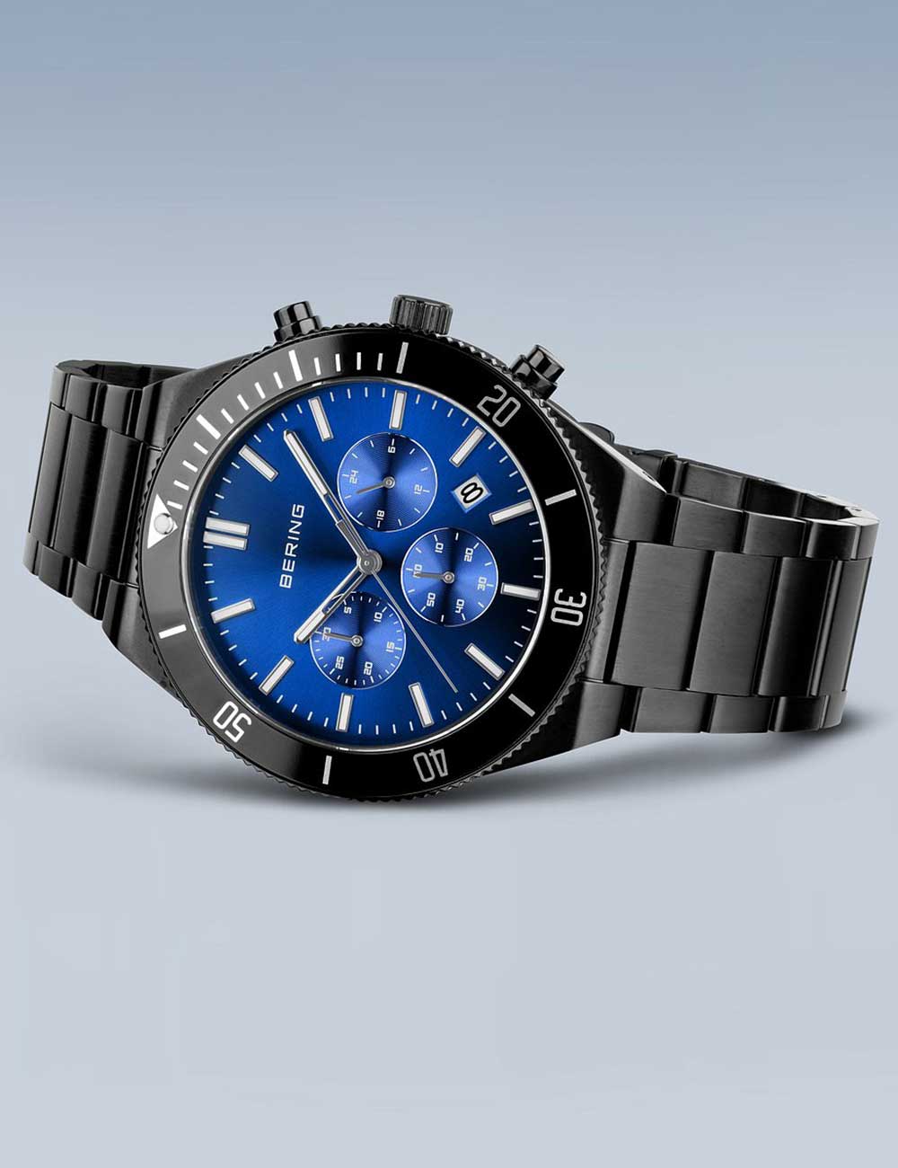 Bering 15043-727 vyriškas laikrodis Chronograph 43mm 10ATM