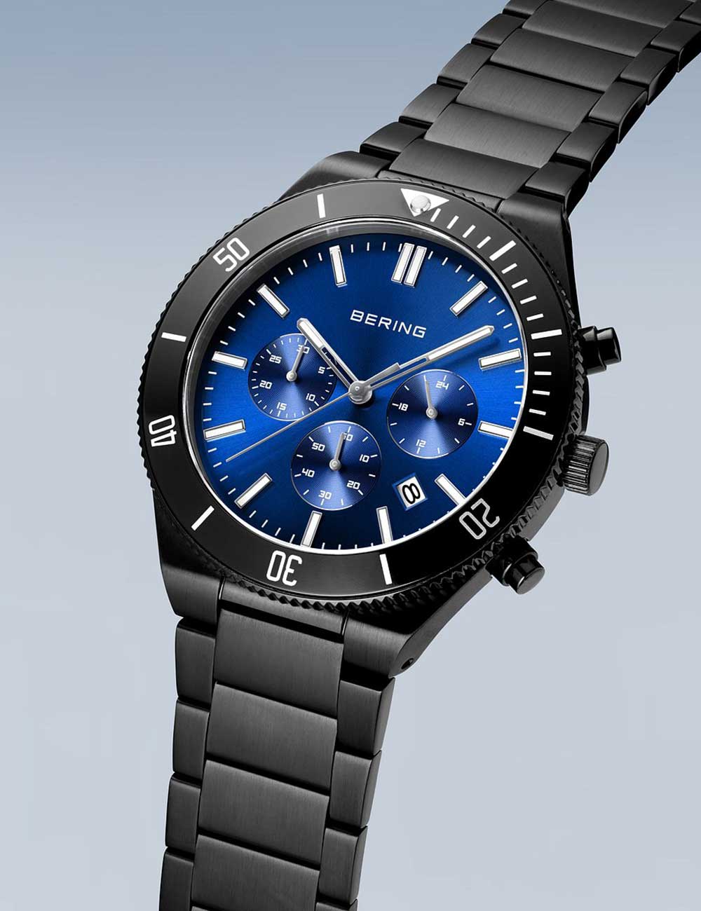 Bering 15043-727 vyriškas laikrodis Chronograph 43mm 10ATM