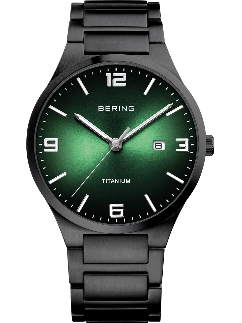 Bering 15240-728 vyriškas laikrodis Titanium vyriškas laikrodis 40mm 5ATM