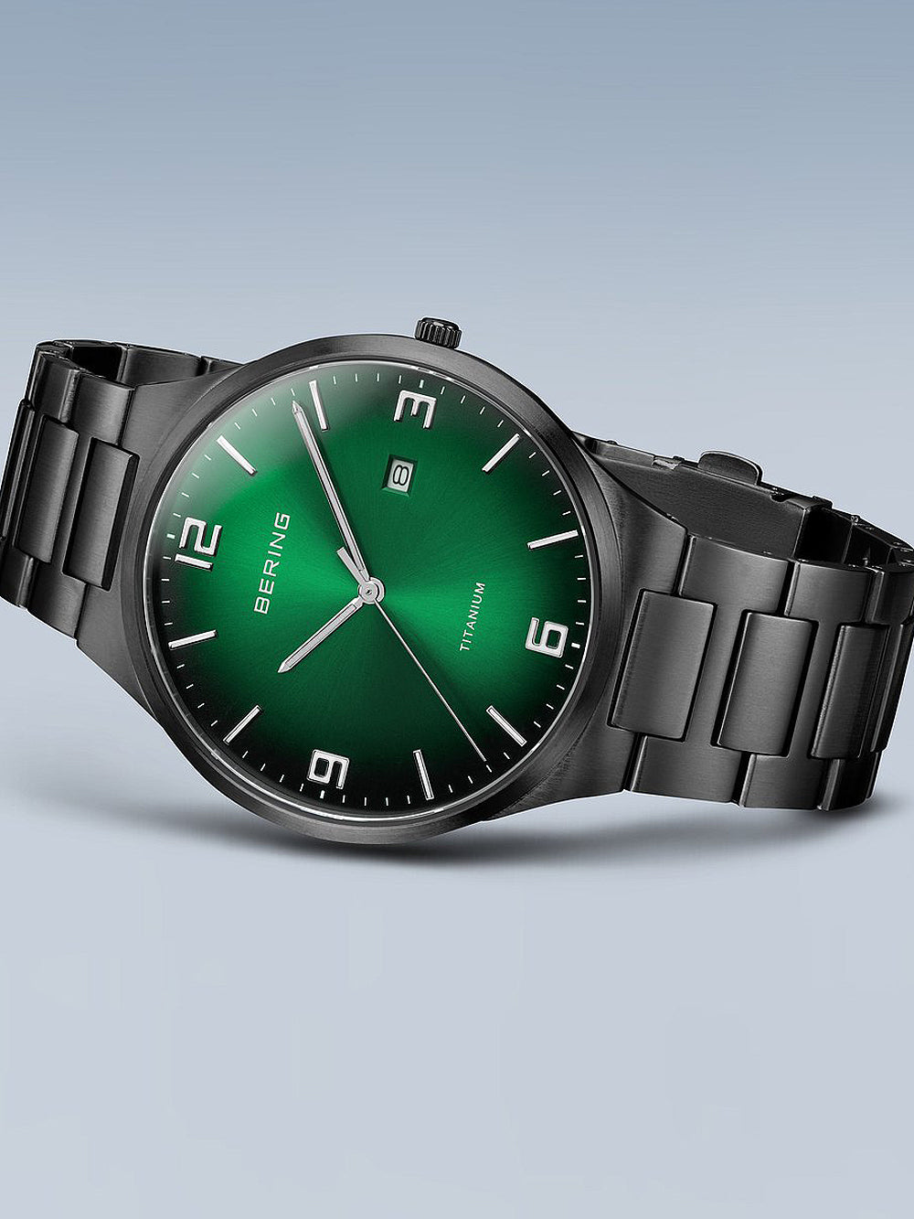 Bering 15240-728 vyriškas laikrodis Titanium vyriškas laikrodis 40mm 5ATM