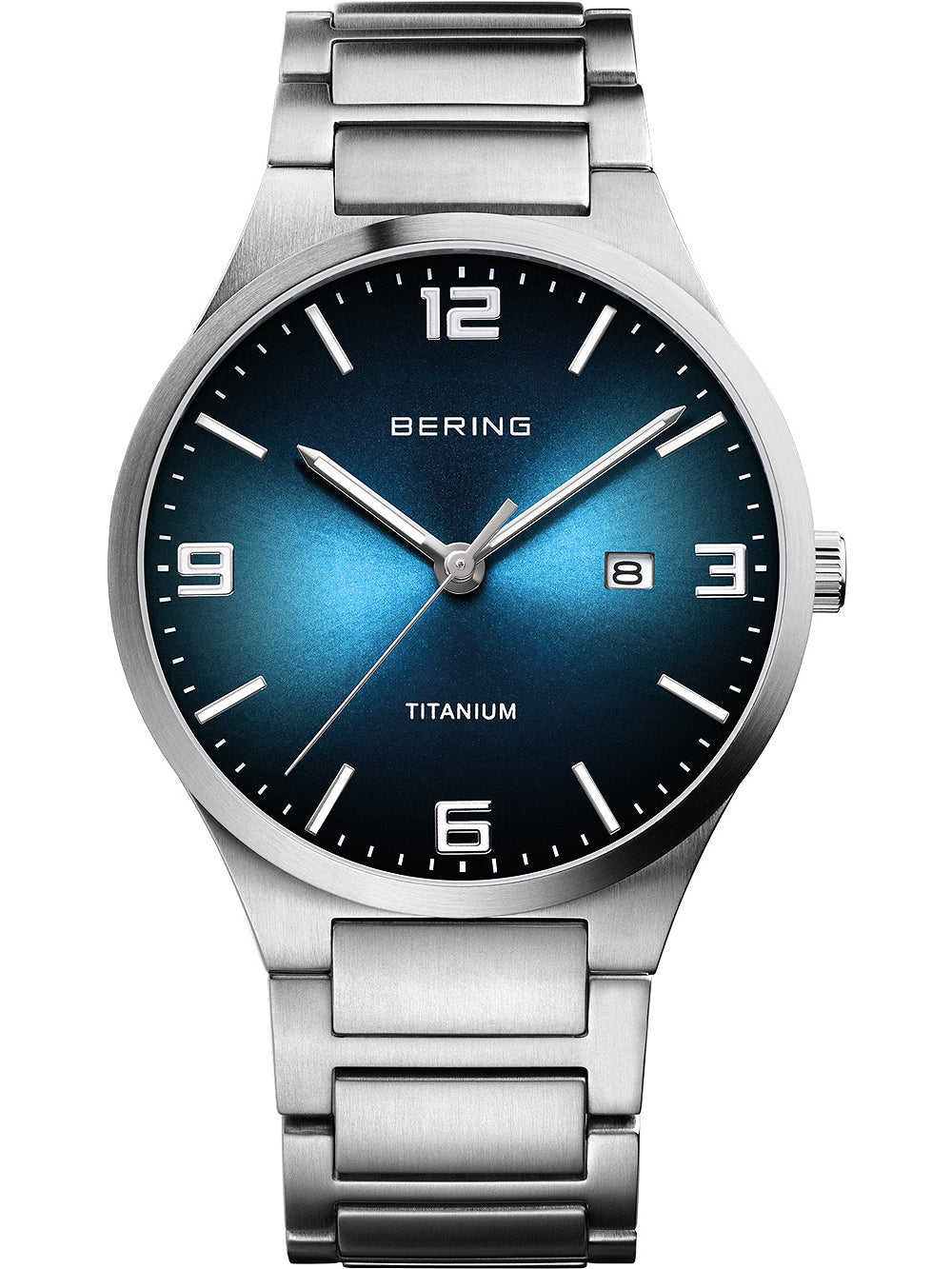 Bering 15240-777 vyriškas laikrodis Titanium vyriškas laikrodis 40mm 5ATM