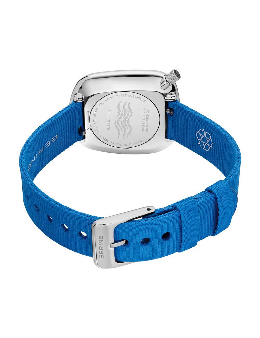 Bering 18034-308 moteriškas laikrodis Pebble 34mm 3ATM
