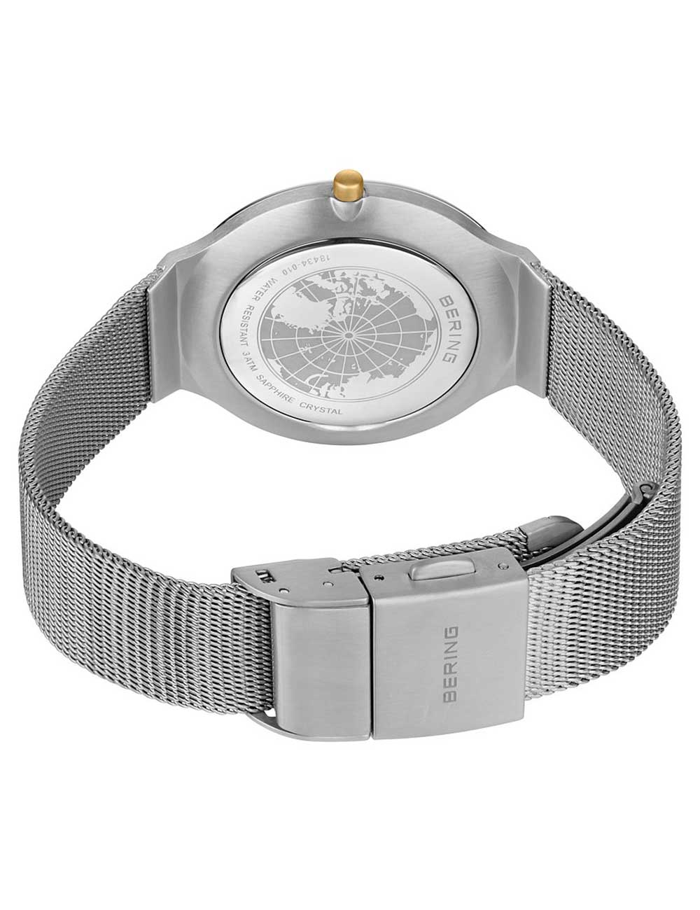 Bering 18434-010 moteriškas laikrodis Ultra-Slim 34mm 3ATM
