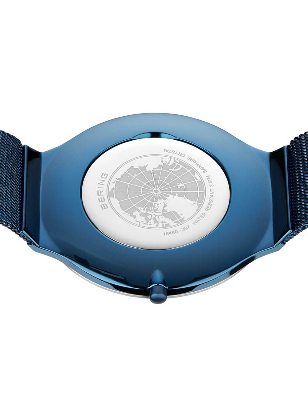 Bering 18440-397 vyriškas laikrodis Ultra-Slim 40mm 3ATM