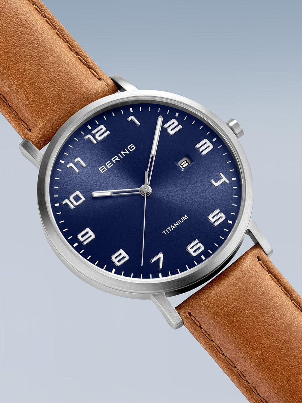 Bering 18640-567 vyriškas laikrodis Titanium vyriškas laikrodis 40mm 5ATM