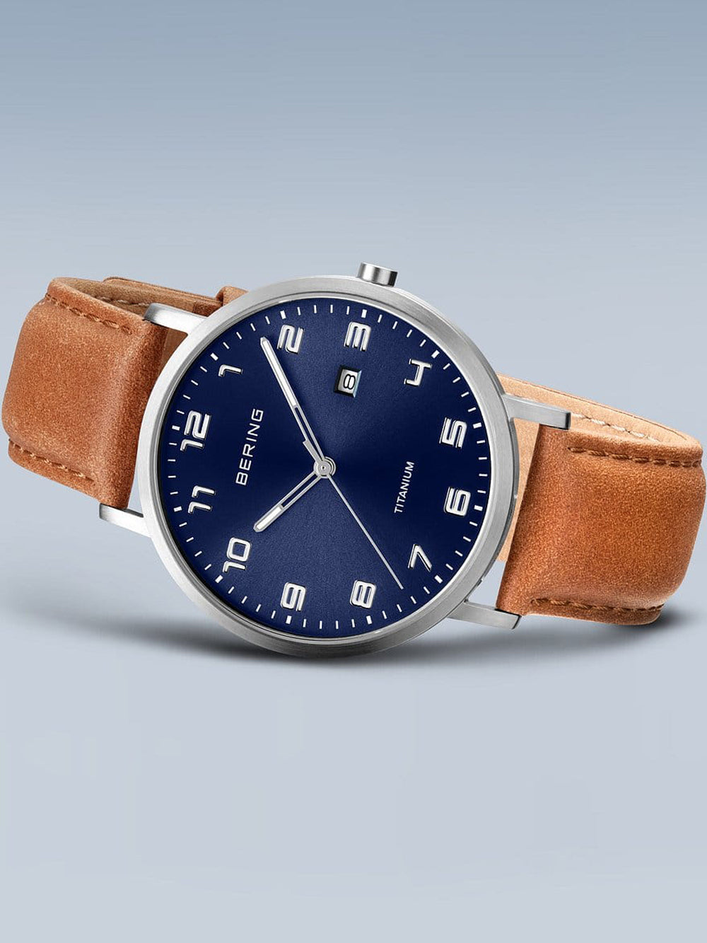Bering 18640-567 vyriškas laikrodis Titanium vyriškas laikrodis 40mm 5ATM