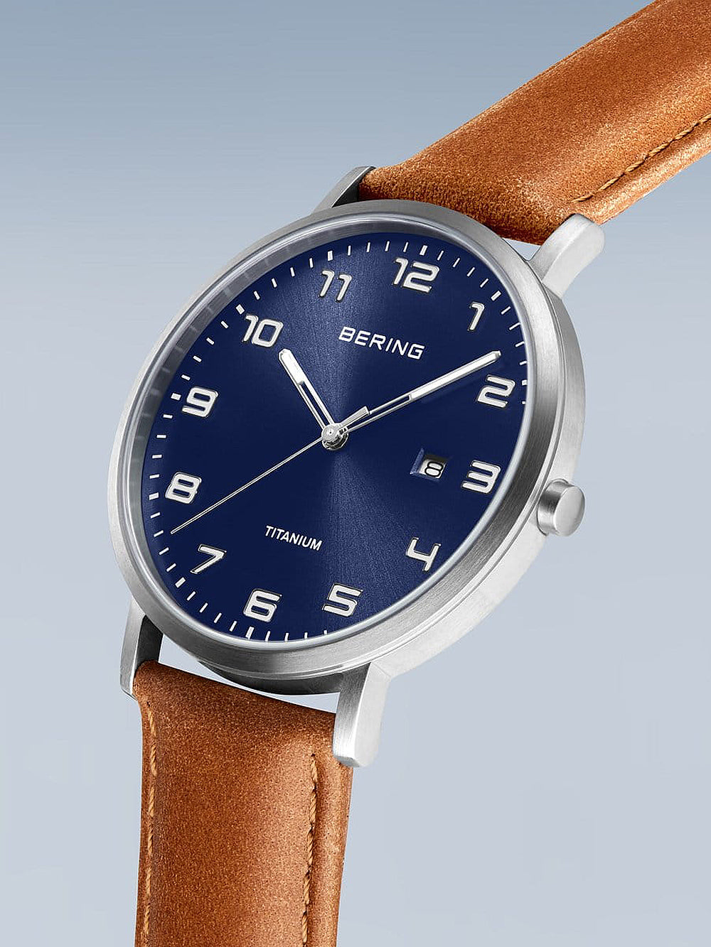 Bering 18640-567 vyriškas laikrodis Titanium vyriškas laikrodis 40mm 5ATM