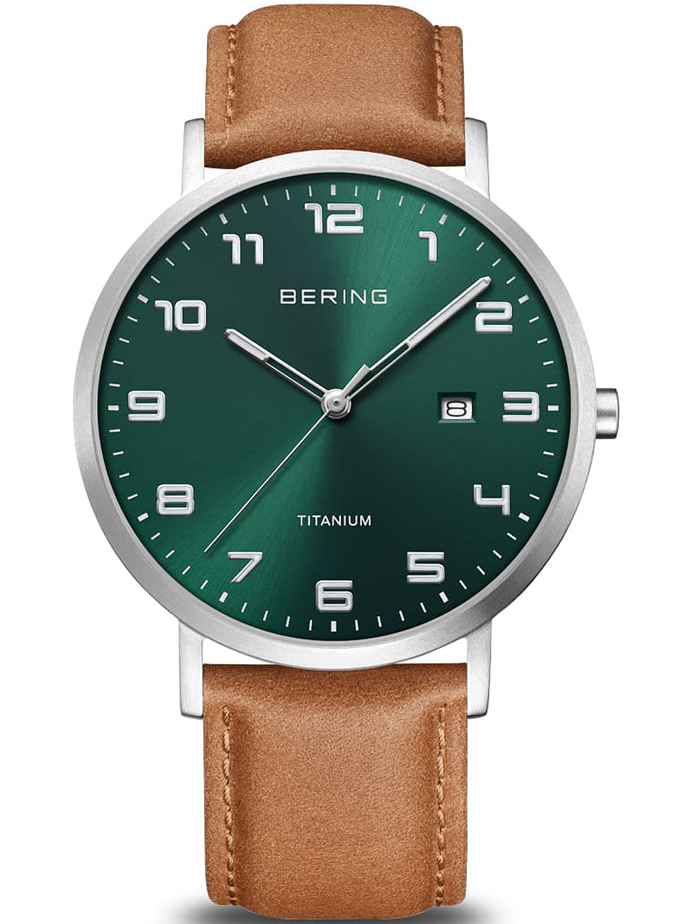 Bering 18640-568 vyriškas laikrodis Titanium vyriškas laikrodis 40mm 5ATM