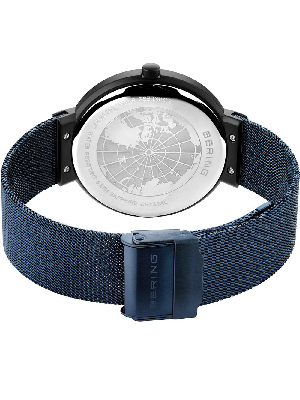 Bering 19039-327 vyriškas laikrodis classic vyriškas laikrodis 39mm 5ATM