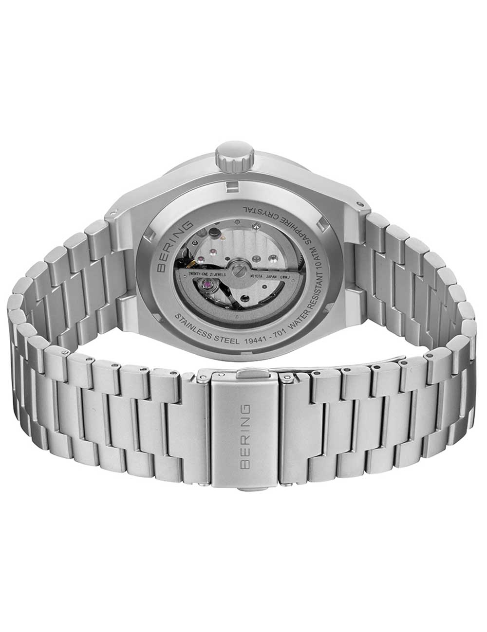 Bering 19441-701 vyriškas laikrodis Automatic 41mm 10ATM