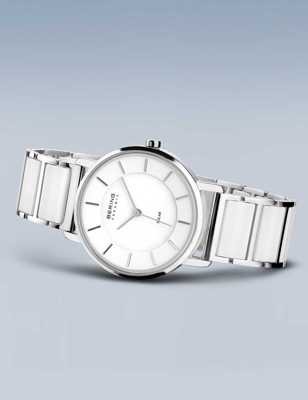 Bering 19535-754 moteriškas laikrodis Ceramic Solar 35mm 3ATM