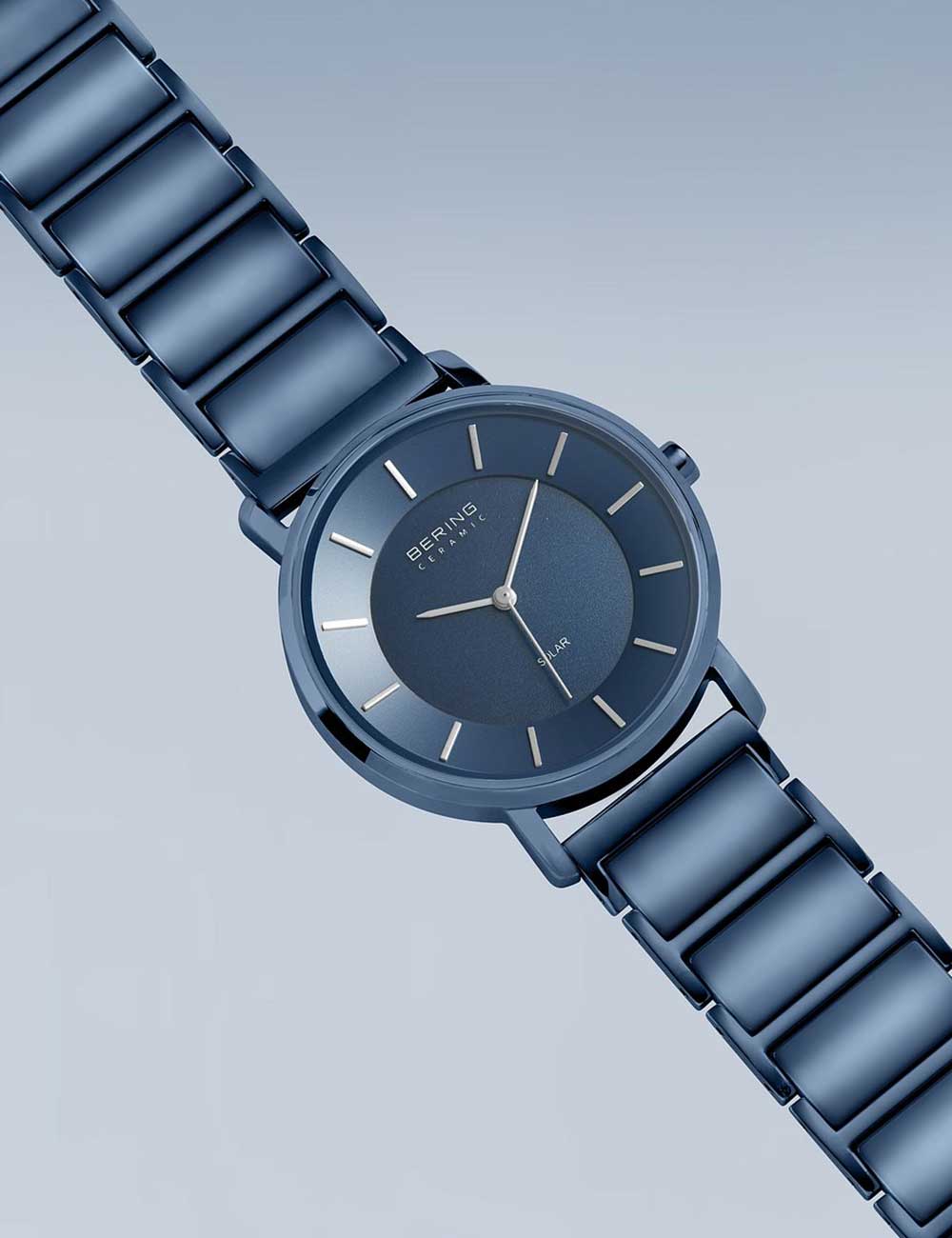 Bering 19535-797 moteriškas laikrodis Ceramic Solar 35mm 3ATM