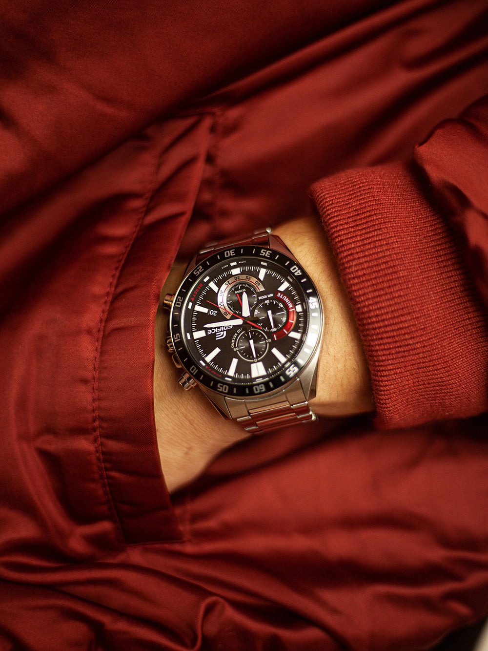 Casio EFV-620D-1A4VUEF Edifice vyriškas laikrodis 49mm 10ATM