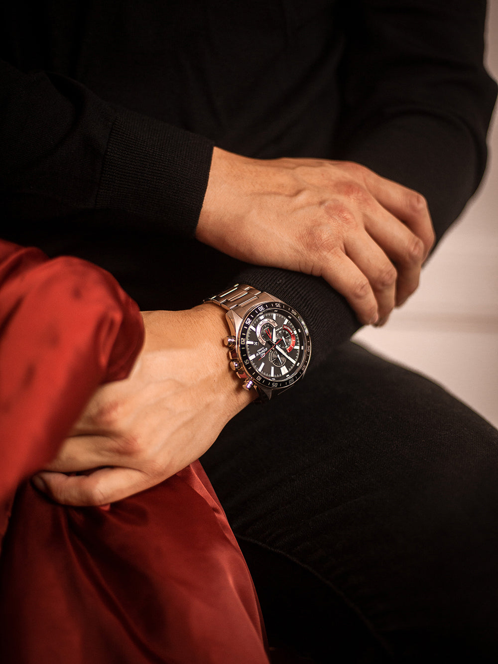 Casio EFV-620D-1A4VUEF Edifice vyriškas laikrodis 49mm 10ATM