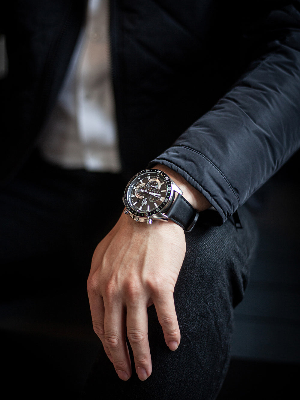 Casio EFV-620L-1AVUEF Edifice vyriškas laikrodis 48mm 10ATM