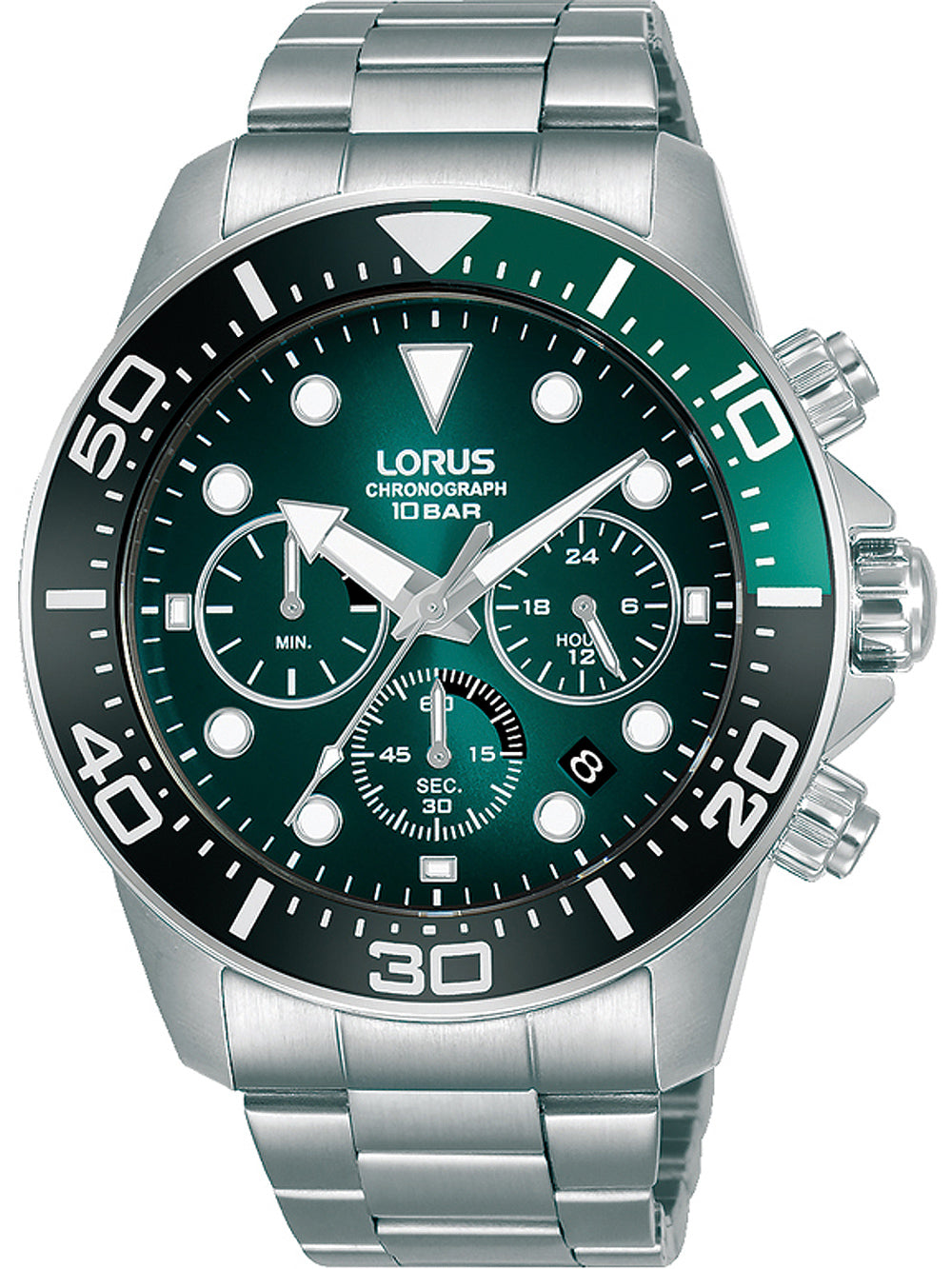 Lorus RT341JX9 chrono vyriškas laikrodis 43mm 10ATM