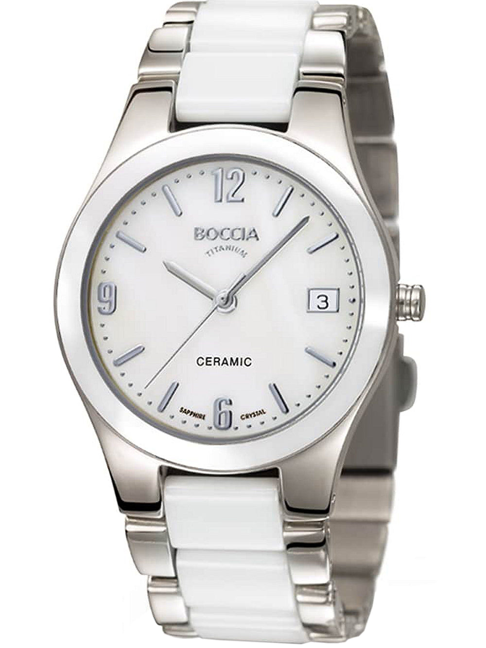 Boccia 3189-01 moteriškas laikrodis ceramic titanium 32mm 5ATM
