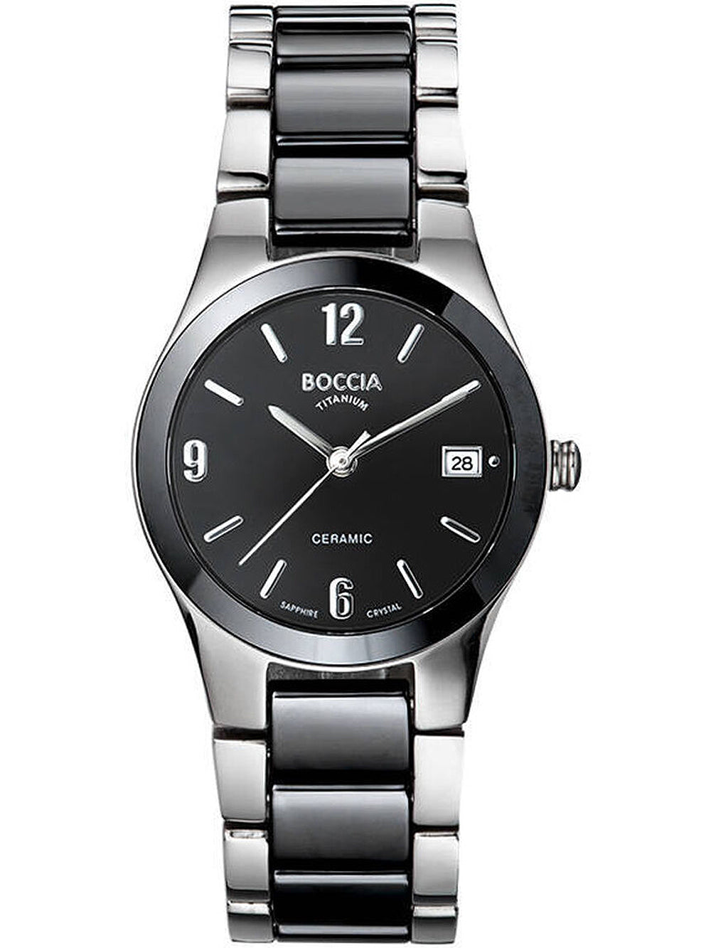 Boccia 3189-02 moteriškas laikrodis ceramic titanium 32mm 5ATM