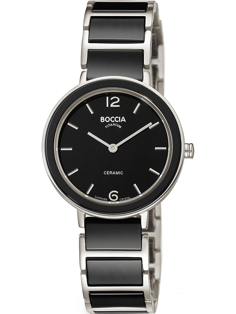 Boccia 3311-02 moteriškas laikrodis ceramic titanium 32mm 5ATM