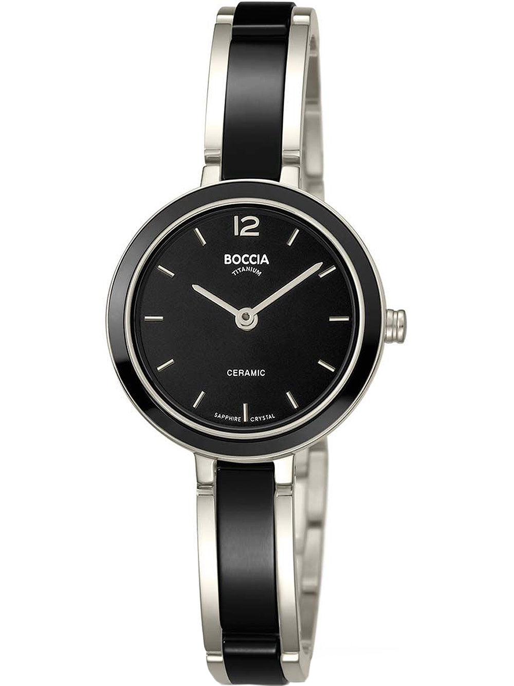 Boccia 3333-02 moteriškas laikrodis Ceramic Titanium 29mm 5ATM