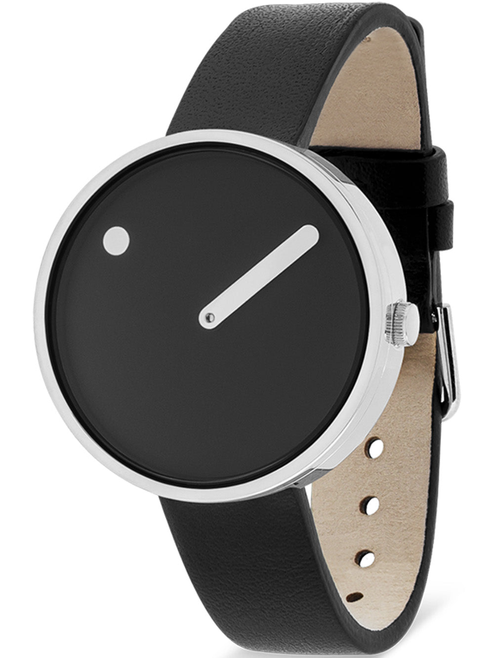 PICTO 34070-4114 moteriškas laikrodis Black and Steel 34mm 5ATM