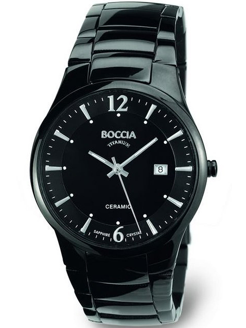 Boccia 3572-02 vyriškas laikrodis ceramic titanium 39mm 3ATM