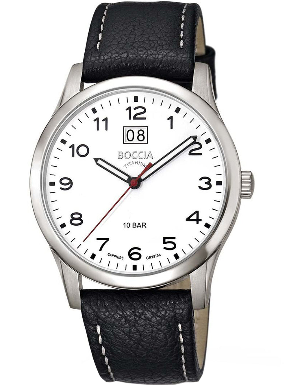 Boccia 3580-05 vyriškas laikrodis Titanium 41mm 10ATM