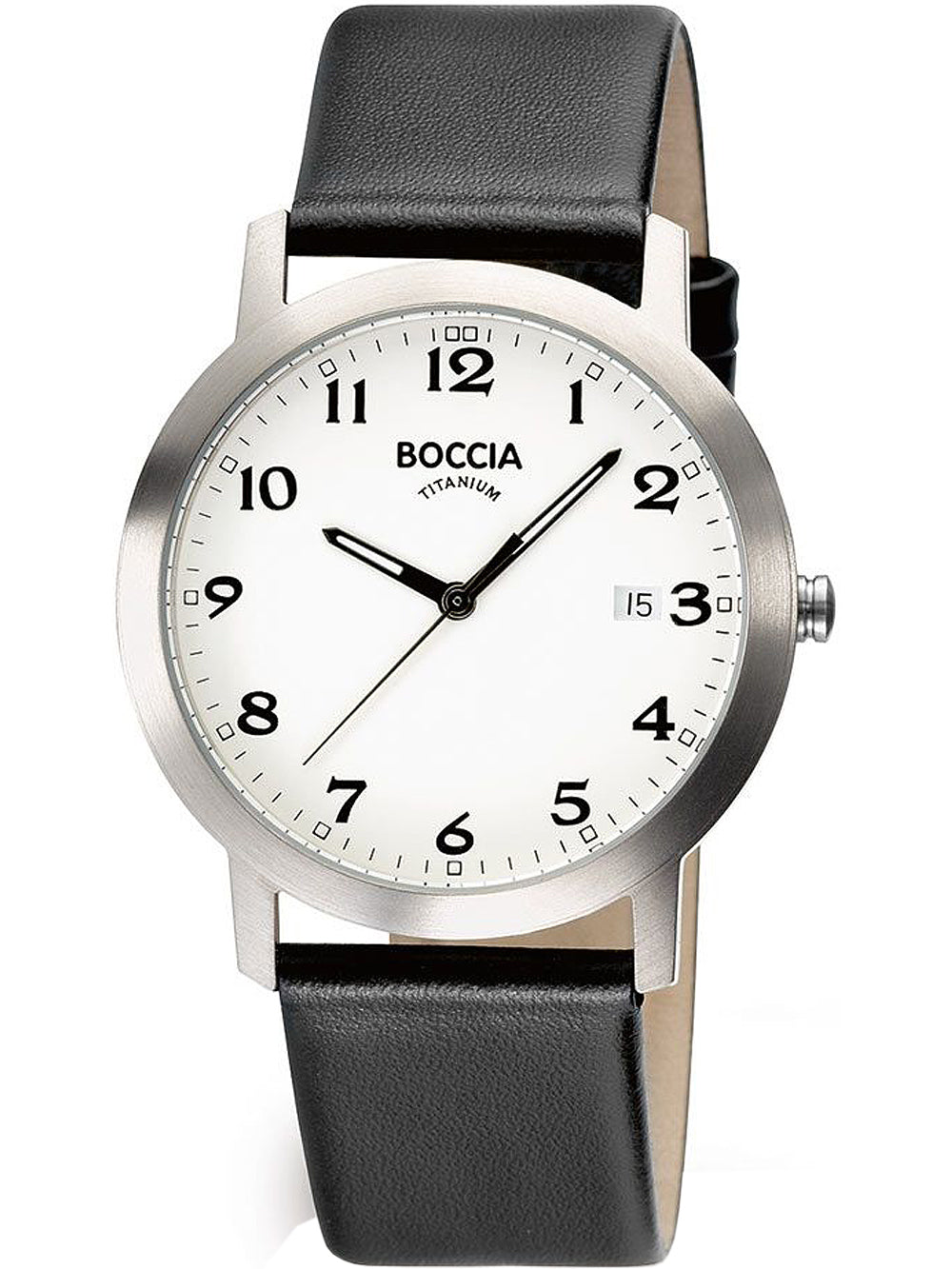Boccia 3618-01 vyriškas laikrodis titanium 38mm 5ATM