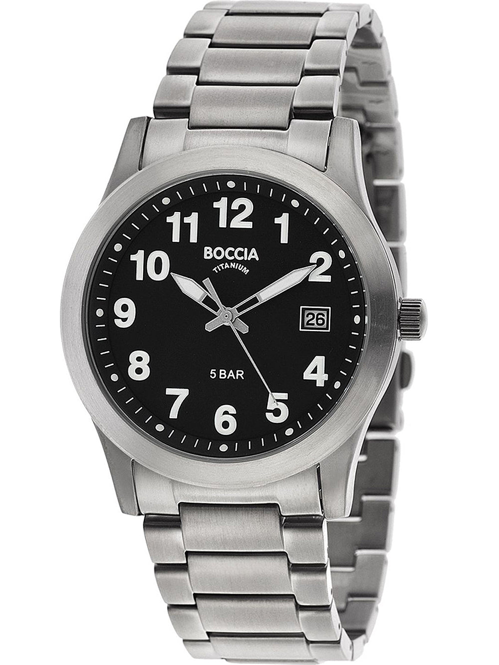 Boccia 3619-03 vyriškas laikrodis Titanium 40mm 5ATM