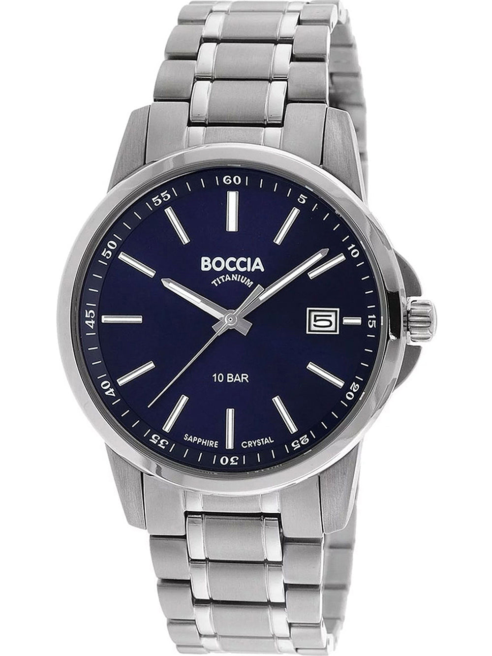 Boccia 3633-04 vyriškas laikrodis titanium 40mm 10ATM