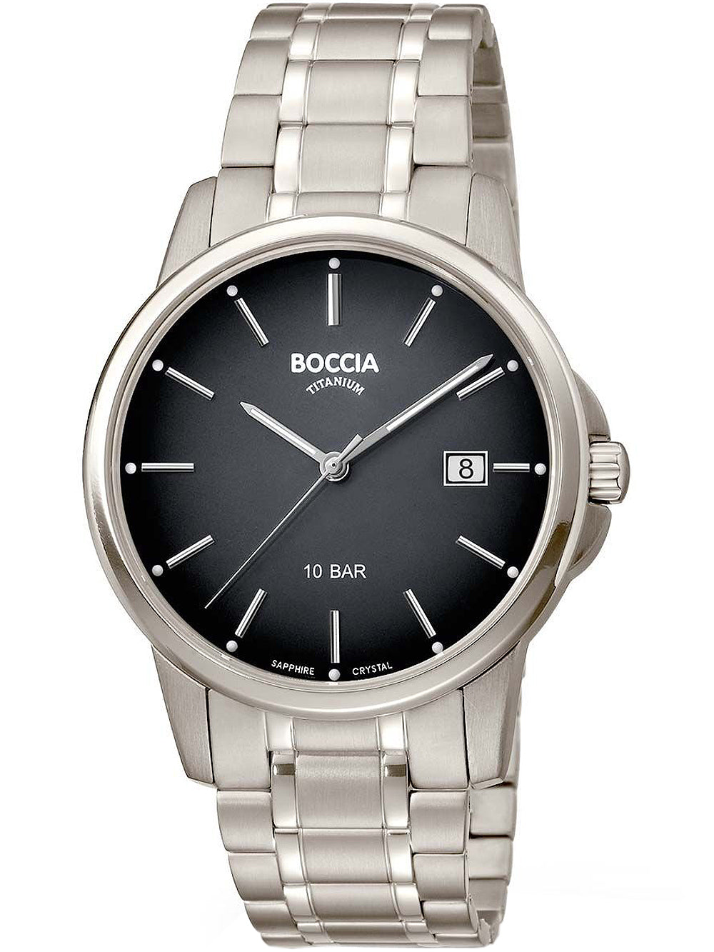Boccia 3633-07 vyriškas laikrodis titanium 40mm 10ATM