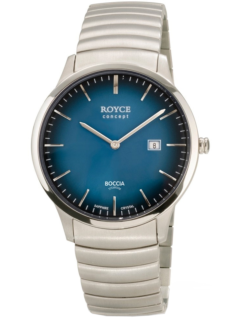 Boccia 3645-03 Royce vyriškas laikrodis Titanium 40mm 3ATM