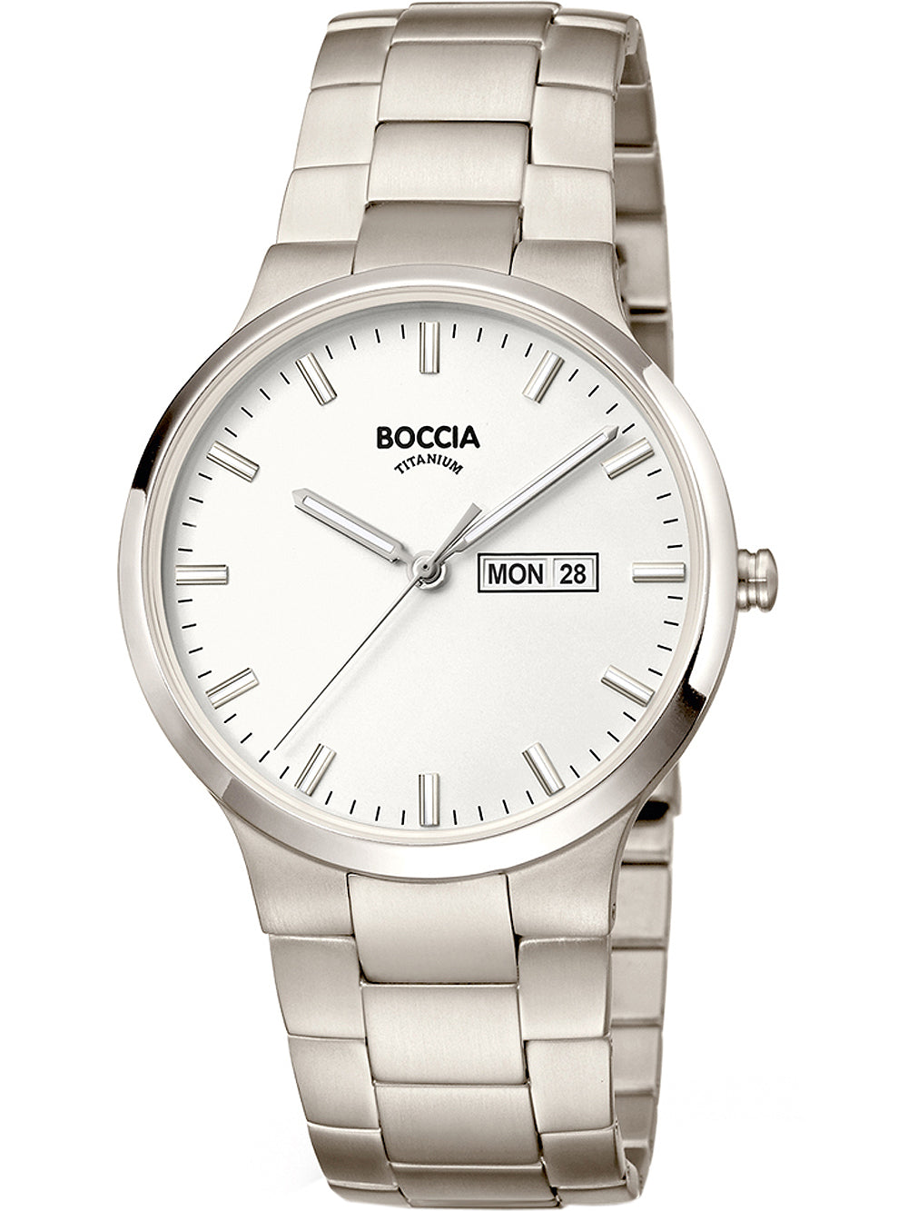 Boccia 3649-01 vyriškas laikrodis titanium 39mm 5ATM