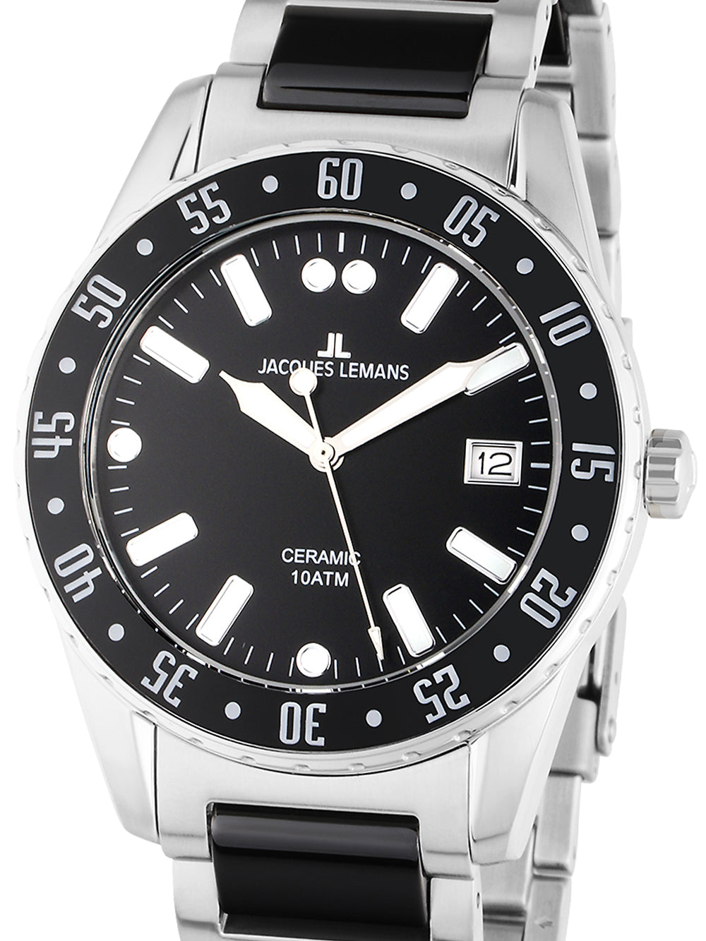 Jacques Lemans 42-10A Liverpool Ceramic vyriškas laikrodis 42mm 10ATM