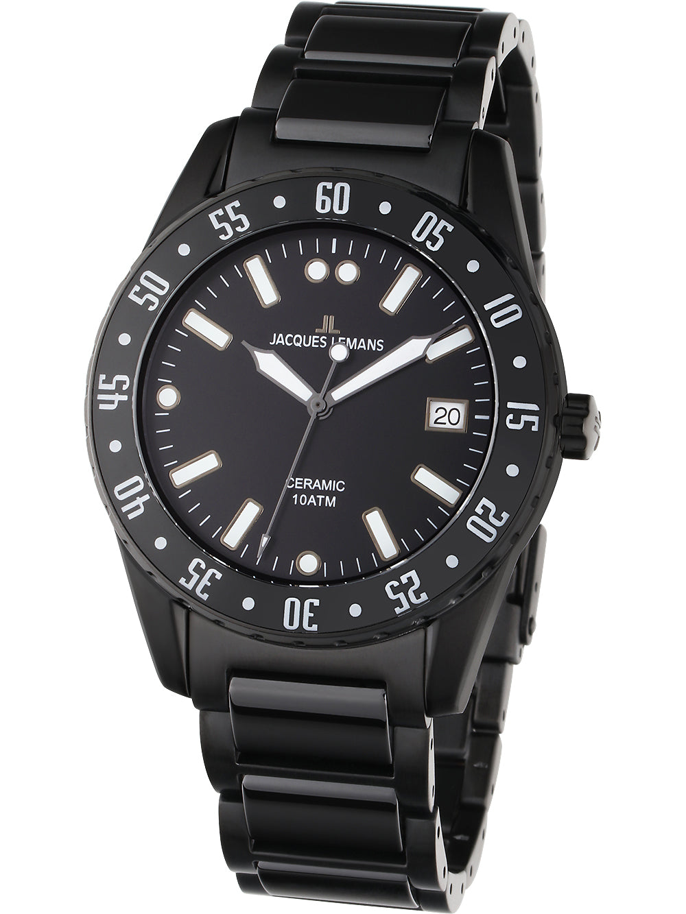 Jacques Lemans 42-10D Liverpool Ceramic vyriškas laikrodis 42mm 10ATM