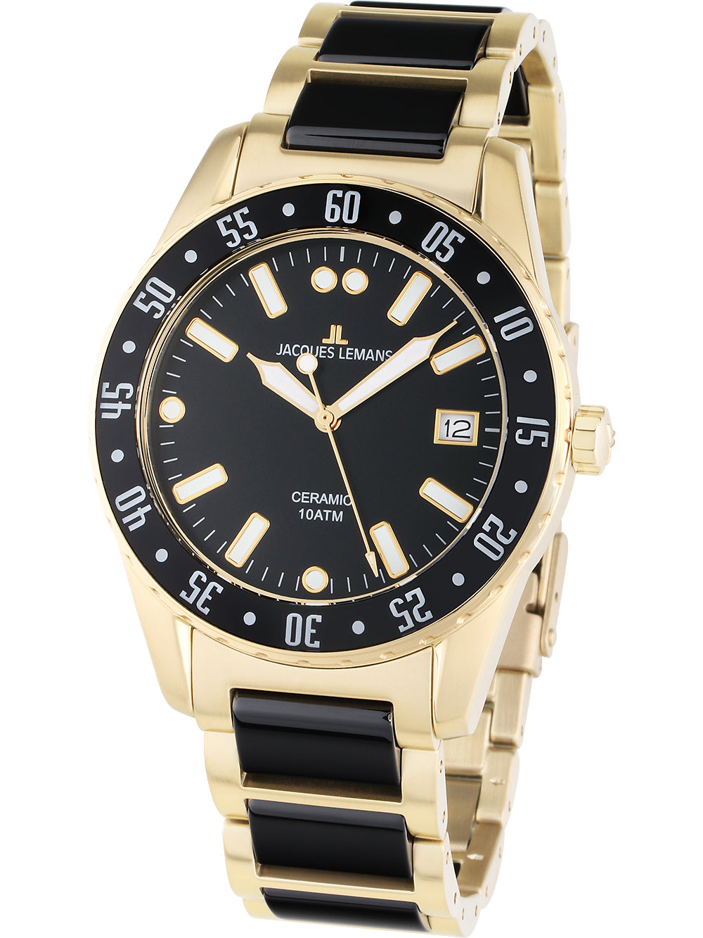 Jacques Lemans 42-10G Liverpool Ceramic vyriškas laikrodis 42mm 10ATM