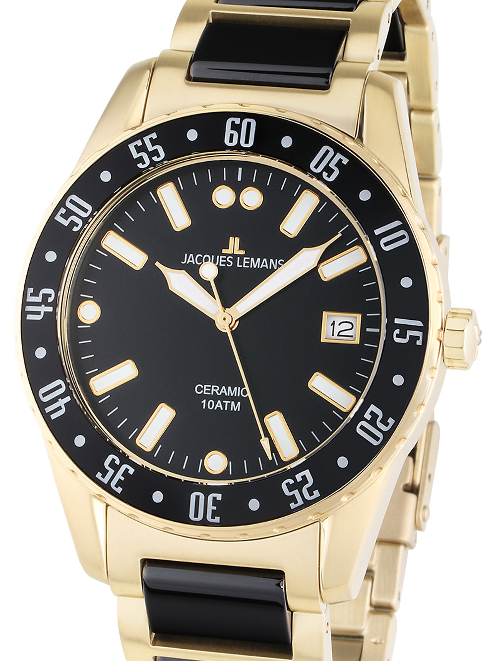 Jacques Lemans 42-10G Liverpool Ceramic vyriškas laikrodis 42mm 10ATM
